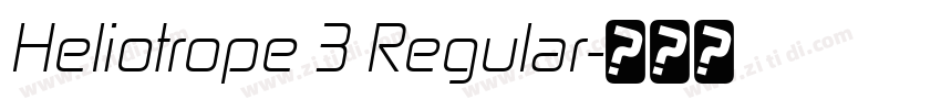 Heliotrope 3 Regular字体转换